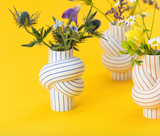 Node Stripes Plum Vase | Rosenthal