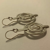 Abstract Double Circle Dangle Earrings | HerbertandWilks