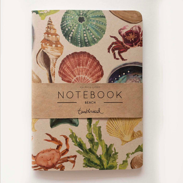 Painted Beach Notebook - unlined | Tumbleweed