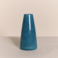 Conical Bud Vase - Recycled Blue Denim Frit | Monmouth