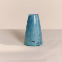 Conical Bud Vase - Recycled Blue Denim Frit | Monmouth