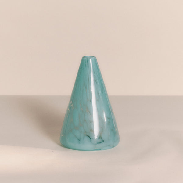 Conical Bud Vase - Recycled Robins Egg Frit | Monmouth
