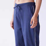 Laing Frank Cotton Pyjama Set Navy Pants Close Up