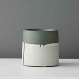 Fume Small Concrete Bell Pot in Green