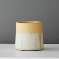 Fume Small Concrete Bell Pot in Honey