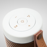 Kreafunk aFUNK Bluetooth Wireless Speaker White Top Buttons