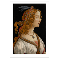Idealised Portrait of a Lady Notecard - Botticelli | Pomegranate