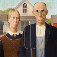 Grant Wood American Gothic - 1000-Piece Jigsaw Puzzle | Pomegranate