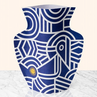Octaevo Mediterranean Greco Paper Flower Vase Close Up