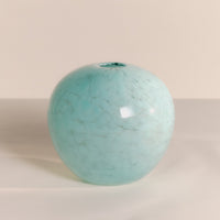 Spherical Bud Vase - Recycled Robins Egg Frit | Monmouth