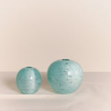 Spherical Bud Vase - Recycled Robins Egg Frit | Monmouth