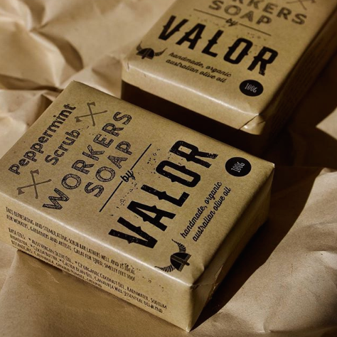 Organic Peppermint Workers Scrub Soap | Valor