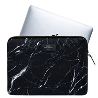 Wouf Laptop Sleeve Black Marble with Laptop