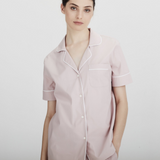 Laing Antique Blush Pink Billie Cotton Pyjama Set on Model