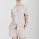 Laing Antique Blush Pink Billie Cotton Pyjama Set Close Up