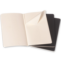 Moleskine Cahier Unlined Journal Set of Three Inside Detachable Sheet