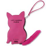 David Shrigley Embroidered Cat Purse Back