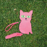 David Shrigley Embroidered Cat Purse