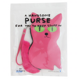 David Shrigley Embroidered Cat Purse Gift Package Front