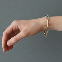 HerbertandWilks Chain Reaction - Narrow Oval and Circular Chain Bracelet close up