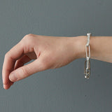 HerbertandWilks Chain Reaction - Narrow Oval Chain Bracelet close up 