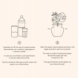 Octaevo Mediterranean Greco Paper Flower Vase Instructions for Use