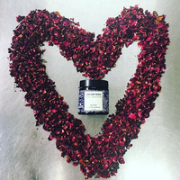Tier for Teens Face Mask of Burdock & Crushed Rose with Heart made of Rose Petals