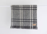 Wool Twill Throw - Grey Window Check | Masterweave